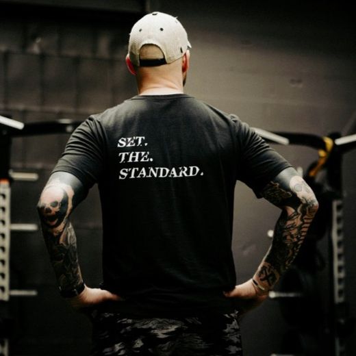 Set The Standard T-Shirt | Black | Trace