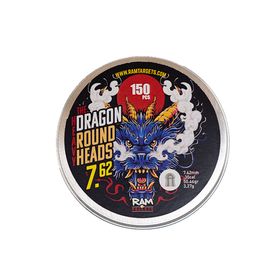 RAM Tactical | 7.62mm | The Dragon Round Nose 50.46gr | 150 pcs | Silver