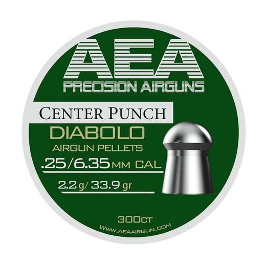 Pellets Centre Punch | 6.35mm / .25 | 33.9gr | AEA
