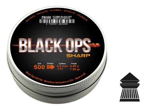 The Black Ops Soul Sharp Hard Point | 4.5mm | 7.56gr | 500pcs | BO Manufacture 