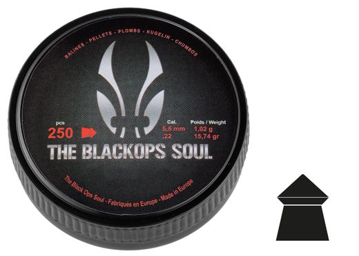The Black Ops Soul | Soft Pointed | 5.5mm | 15.74gr | 250pcs | BO Manufacture  